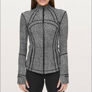 Gray and black Lululemon Define jacket